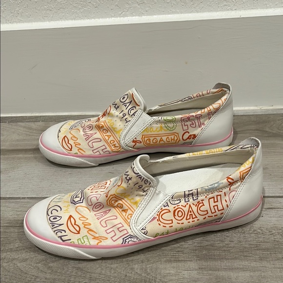 Coach Multicolor Logo Slip-On Sneakers - Picture 7 of 7